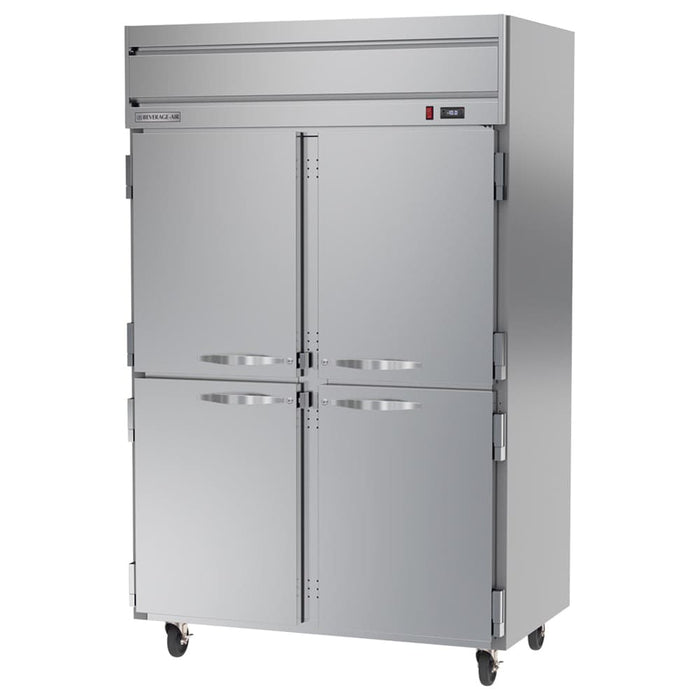 Beverage-Air HF2HC-1HS 52" Horizon Series Two Section Reach In Freezer, (4) Left/Right Hinge Solid Doors, 115v-cityfoodequipment.com