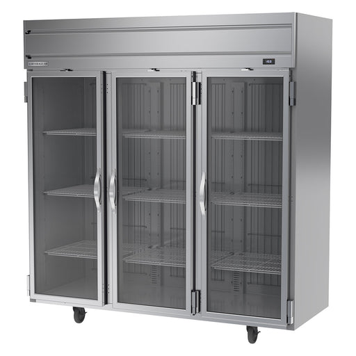 Beverage-Air HF3HC-1G 78" Horizon Series Three Section Reach In Freezer, (3) Left/Right Hinge Glass Doors, 115v-cityfoodequipment.com