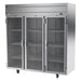 Beverage-Air HFP3HC-1G 78" Horizon Series Three Section Reach In Freezer, (3) Left/Right Hinge Glass Doors, 115v-cityfoodequipment.com