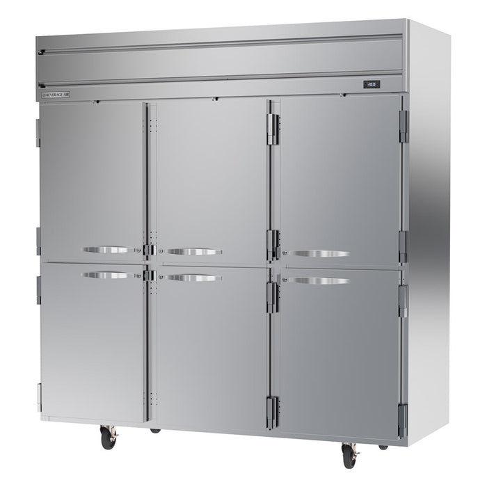 Beverage-Air HFP3HC-1HS 78" Horizon Series Three Section Reach In Freezer, (6) Left/Right Hinge Solid Doors, 115v-cityfoodequipment.com