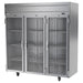 Beverage-Air HFPS3HC-1G 78" Horizon Series Three Section Reach In Freezer, (3) Left/Right Hinge Glass Doors, 115v-cityfoodequipment.com