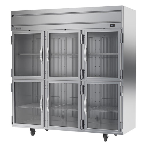 Beverage-Air HFPS3HC-1HG 78" Horizon Series Three Section Reach In Freezer, (6) Left/Right Hinge Glass Doors, 115v-cityfoodequipment.com