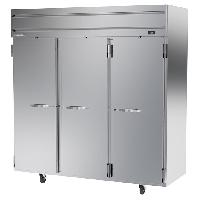 Beverage-Air HFPS3HC-1S 78" Horizon Series Three Section Reach In Freezer, (3) Left/Right Hinge Solid Doors, 115v-cityfoodequipment.com