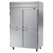 Beverage-Air HFS2HC-1HS 52" Horizon Series Two Section Reach In Freezer, (4) Left/Right Hinge Solid Doors, 115v-cityfoodequipment.com