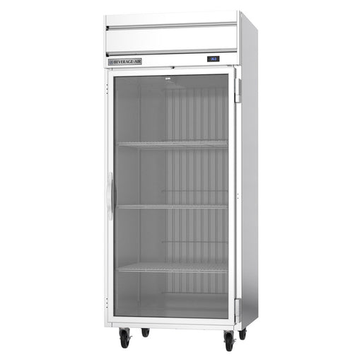 Beverage-Air HR1WHC-1G 35" One Section Reach In Refrigerator, (1) Right Hinge Glass Door, 115v-cityfoodequipment.com
