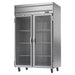 Beverage-Air HR2HC-1G 52" Two Section Reach In Refrigerator, (2) Left/Right Hinge Glass Doors, 115v-cityfoodequipment.com