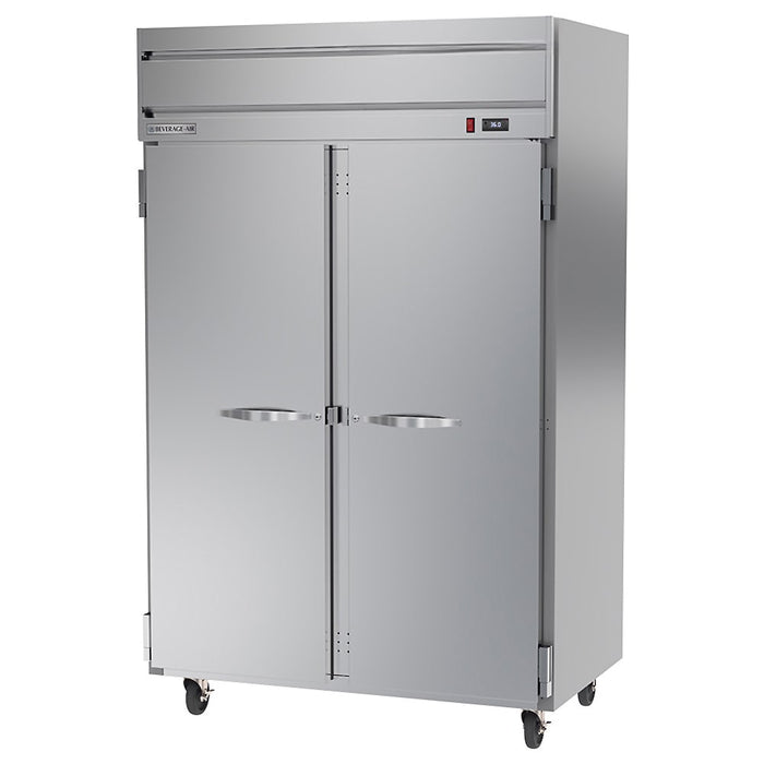 Beverage-Air HR2HC-1S 52" Two Section Reach In Refrigerator, (2) Left/Right Hinge Solid Doors, 115v-cityfoodequipment.com