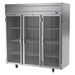 Beverage-Air HR3HC-1G 78" Three Section Reach In Refrigerator - (3) Left/Right Hinge Glass Doors, 115v-cityfoodequipment.com