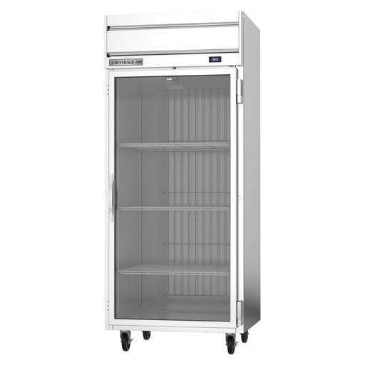 Beverage-Air HRP1WHC-1G 35" One Section Reach In Refrigerator, (1) Right Hinge Glass Door, 115v-cityfoodequipment.com