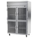 Beverage-Air HRP2HC-1HG 52" Two Section Reach In Refrigerator, (4) Left/Right Hinge Glass Doors, 115v-cityfoodequipment.com