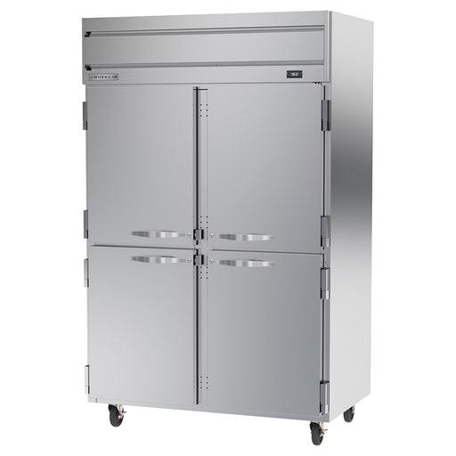 Beverage-Air HRP2HC-1HS 52" Two Section Reach In Refrigerator, (4) Left/Right Hinge Solid Doors, 115v-cityfoodequipment.com