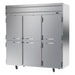 Beverage-Air HRP3HC-1HS 78" Three Section Reach In Refrigerator, (6) Left/Right Hinge Solid Doors, 115v-cityfoodequipment.com