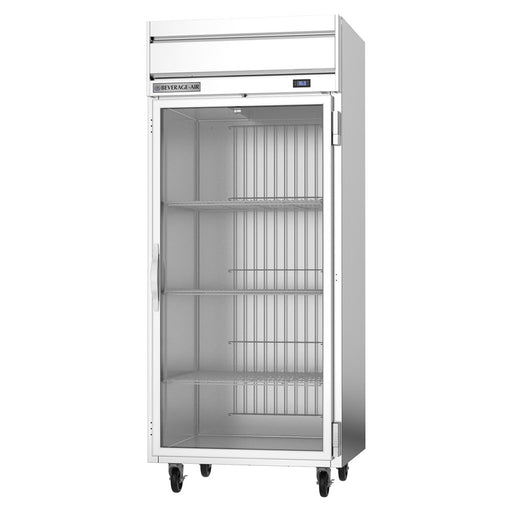 Beverage-Air HRPS1WHC-1G 35" One Section Reach In Refrigerator, (1) Right Hinge Glass Doors, 115v-cityfoodequipment.com