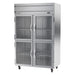 Beverage-Air HRPS2HC-1HG 52" Two Section Reach In Refrigerator, (4) Left/Right Hinge Glass Doors, 115v-cityfoodequipment.com