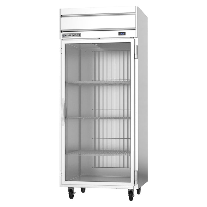 Beverage-Air HRS1WHC-1G 35" One Section Reach In Refrigerator, (1) Right Hinge Glass Door, 115v-cityfoodequipment.com