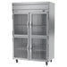 Beverage-Air HRS2HC-1HG 52" Two Section Reach In Refrigerator, (4) Left/Right Hinge Glass Doors, 115v-cityfoodequipment.com