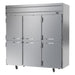 Beverage-Air HRS3HC-1HS 78" Three Section Reach In Refrigerator, (6) Left/Right Hinge Solid Doors, 115v-cityfoodequipment.com
