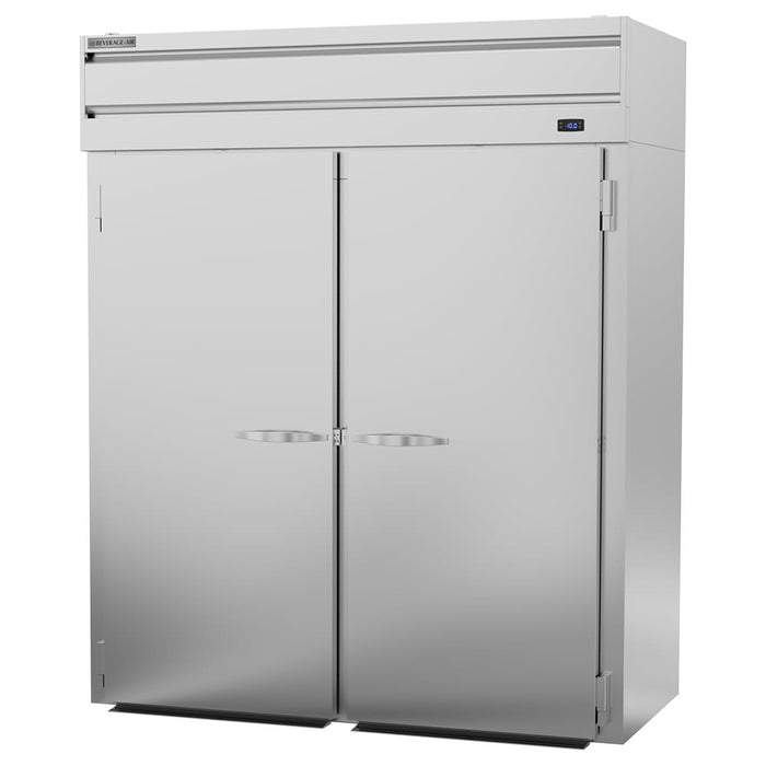 Beverage-Air PFI2HC-1AS 68 7/8" P Series Two Section Roll In Freezer, (2) Left/Right Hinge Solid Doors, 115v-cityfoodequipment.com