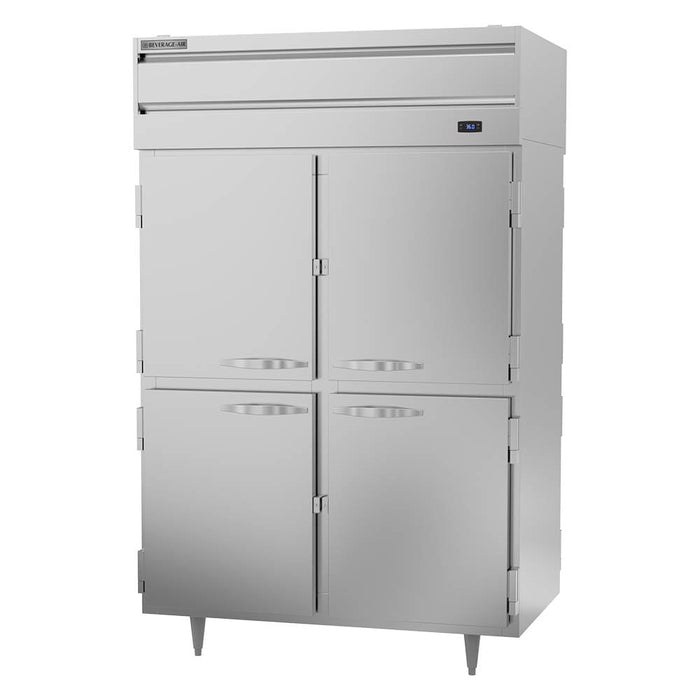 Beverage-Air PRD2HC-1AHS 52" Two Section Pass Thru Refrigerator, (8) Left/Right Hinge Solid Doors, 115v-cityfoodequipment.com
