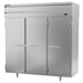 Beverage-Air PRD3HC-1AS 78" Three Section Pass Thru Refrigerator, (6) Left/Right Hinge Solid Doors, 115v-cityfoodequipment.com