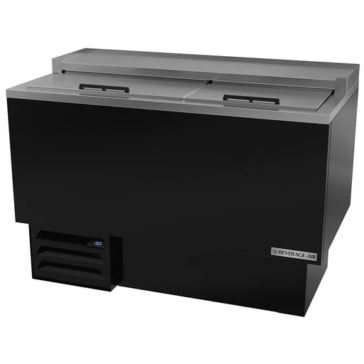 Beverage-Air GF48HC-B 2 Section Glass Chiller w/ 164 Mug Capacity - Black, 115v-cityfoodequipment.com