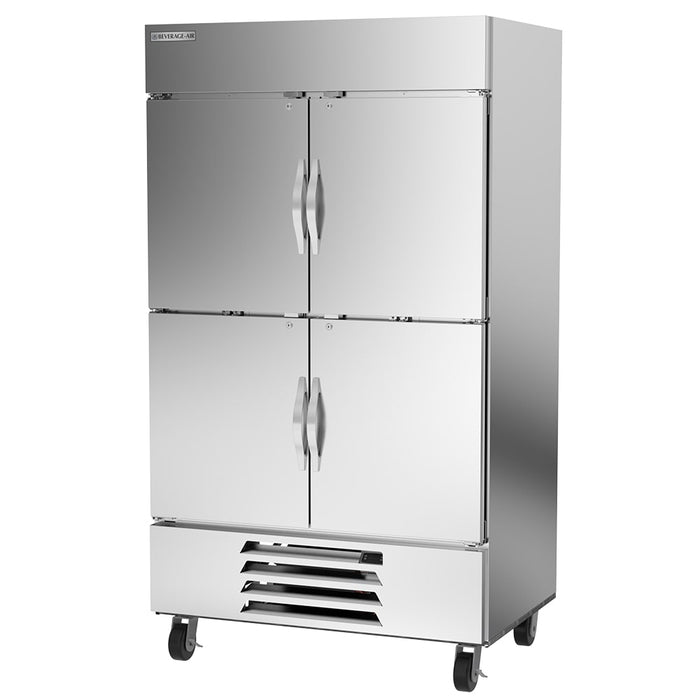 Beverage-Air HBF44HC-1-HS 47" Horizon Series Two Section Reach In Freezer, (4) Left/Right Hinge Solid Doors, 115v-cityfoodequipment.com