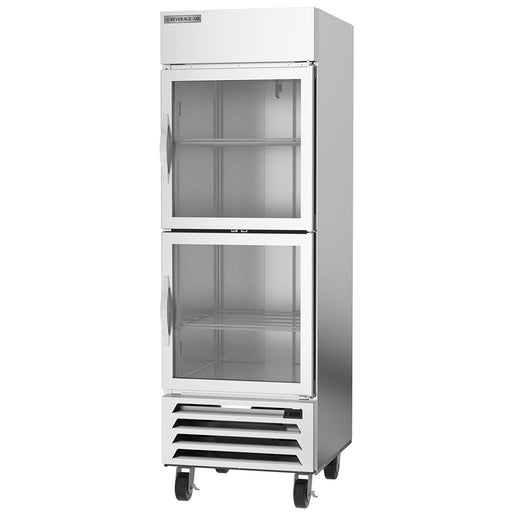 Beverage-Air HBF23HC-1-HG 27 1/4" Horizon Series One Section Reach In Freezer, (2) Right Hinge Glass Doors, 115v-cityfoodequipment.com