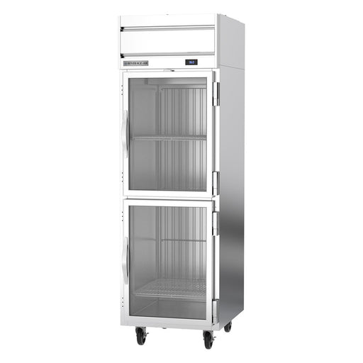Beverage-Air HRPS1HC-1HG 26" One Section Reach In Refrigerator, (2) Right Hinge Glass Doors, 115v-cityfoodequipment.com