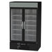 Beverage-Air MMR44HC-1-B-IQ 47" Marketmax® Two Section Glass Door Merchandiser - (2) Left/right Hinge Swing Doors, Black, 115v-cityfoodequipment.com