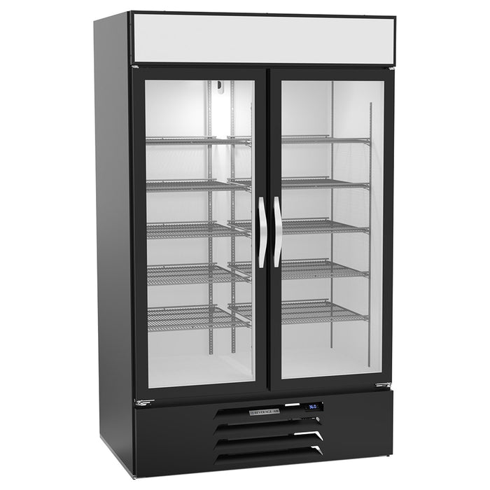 Beverage-Air MMR44HC-1-B-WINE 47" Two Section Wine Cooler W/ (1) Zone - (10) Shelves, 115v-cityfoodequipment.com