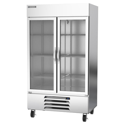 Beverage-Air HBR44HC-1-G 47" Two Section Reach In Refrigerator, (2) Left/Right Hinge Glass Doors, 115v-cityfoodequipment.com