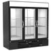 Beverage-Air MMRR72HC-1-B-BW-WINE 75 1/8" Three Section Wine Cooler W/ (2) Zones - (15) Shelves, 115v-cityfoodequipment.com
