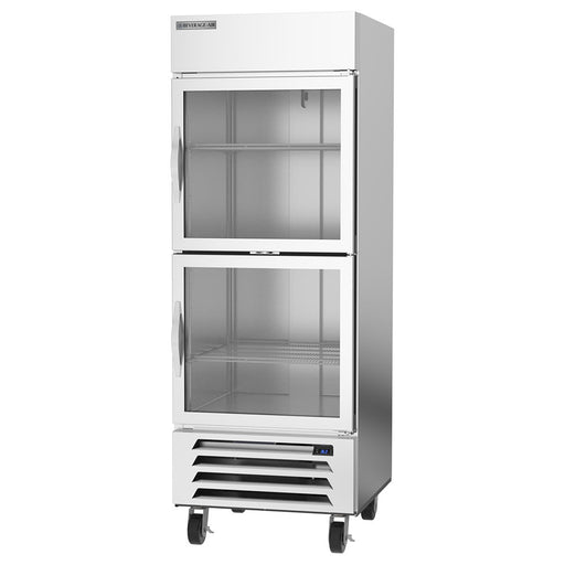 Beverage-Air HBR27HC-1-HG 30" One Section Reach In Refrigerator, (2) Right Hinged Glass Doors, 115v-cityfoodequipment.com