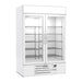 Beverage-Air MMF49HC-1-W-IQ 52" Two Section Display Freezer w/ Swing Doors - Bottom Mount Compressor, White, 115v-cityfoodequipment.com
