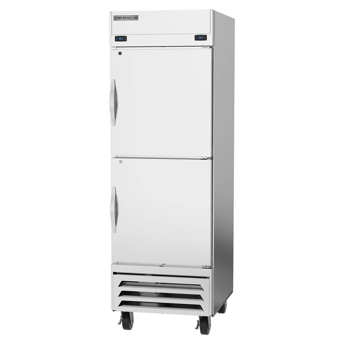 Beverage-Air HBRF23HC-1-A 27 1/4" Horizon Series One Section Commercial Combo Refrigerator Freezer - Solid Doors, Dual Temp, 1-cityfoodequipment.com