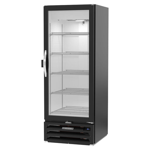 Beverage-Air MMR12HC-1-B-IQ 25 1/8" MarketMax™ One Section Glass Door Merchandiser - (1) Right Hinge Door, Black, 115v-cityfoodequipment.com