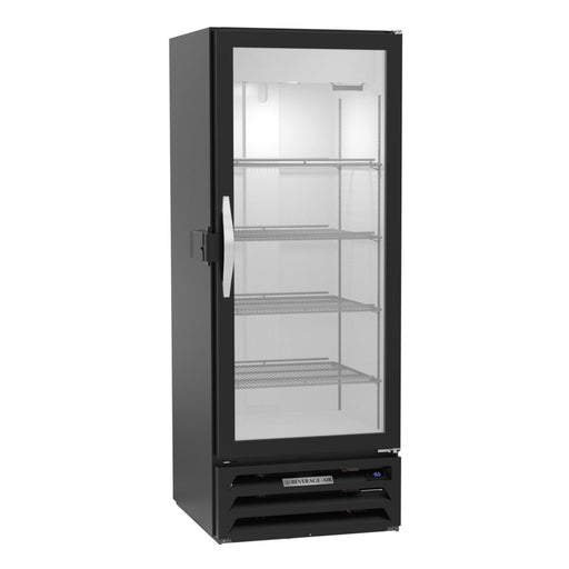 Beverage-Air MMF12HC-1-B-IQ 24 1/8" One Section Display Freezer w/ Swing Door - Bottom Mount Compressor, Black, 115v-cityfoodequipment.com