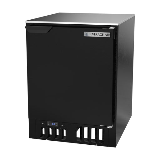 Beverage-Air FLG24HC-1-B 1 Section Glass Chiller - Black, 115v-cityfoodequipment.com
