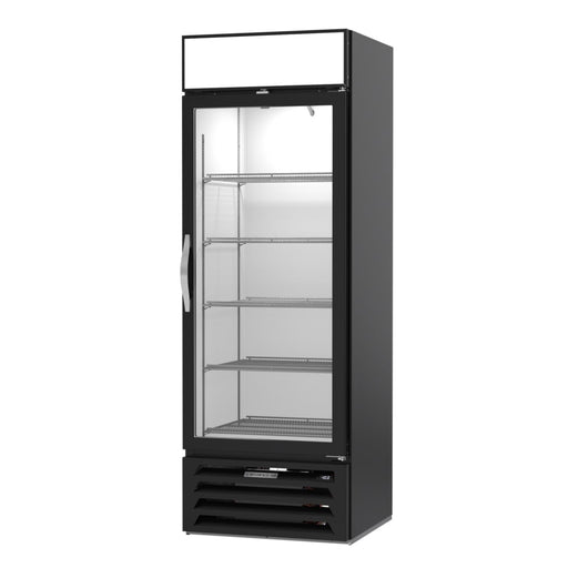 Beverage-Air MMF19HC-1-B 27 1/4" One Section Display Freezer w/ Swing Door - Bottom Mount Compressor, Black, 115v-cityfoodequipment.com