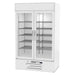 Beverage-Air MMR44HC-1-W 47" MarketMax™ Two Section Glass Door Merchandiser - (2) Left/Right Hinge Doors, White, 115v-cityfoodequipment.com
