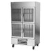 Beverage-Air HBR44HC-1-HG 47" Two Section Reach In Refrigerator, (4) Left/Right Hinge Glass Doors, 115v-cityfoodequipment.com