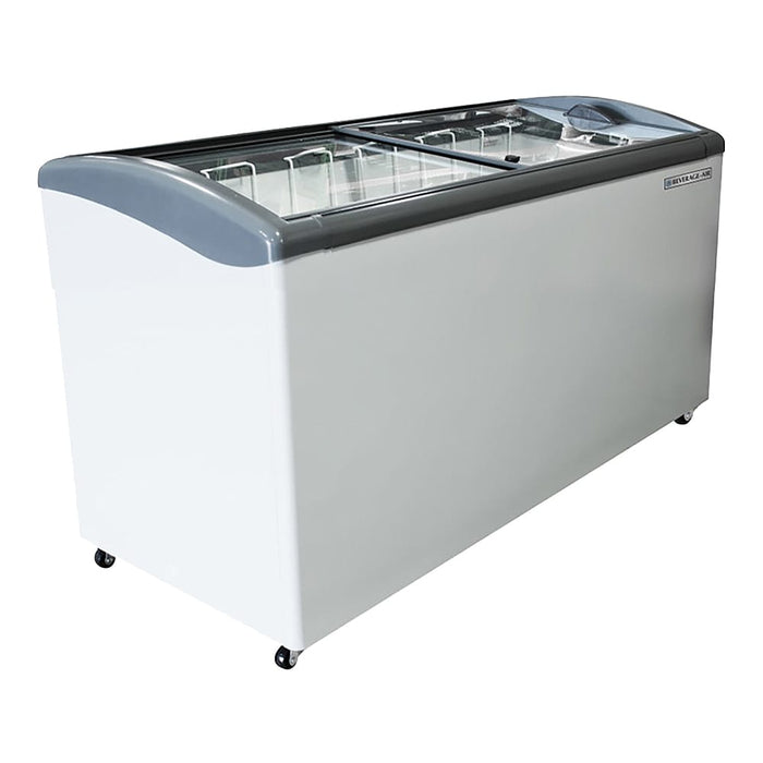 Beverage-Air NC60HC-1-W 60 3/16" Mobile Ice Cream Freezer w/ 6 Baskets - White, 115v-cityfoodequipment.com
