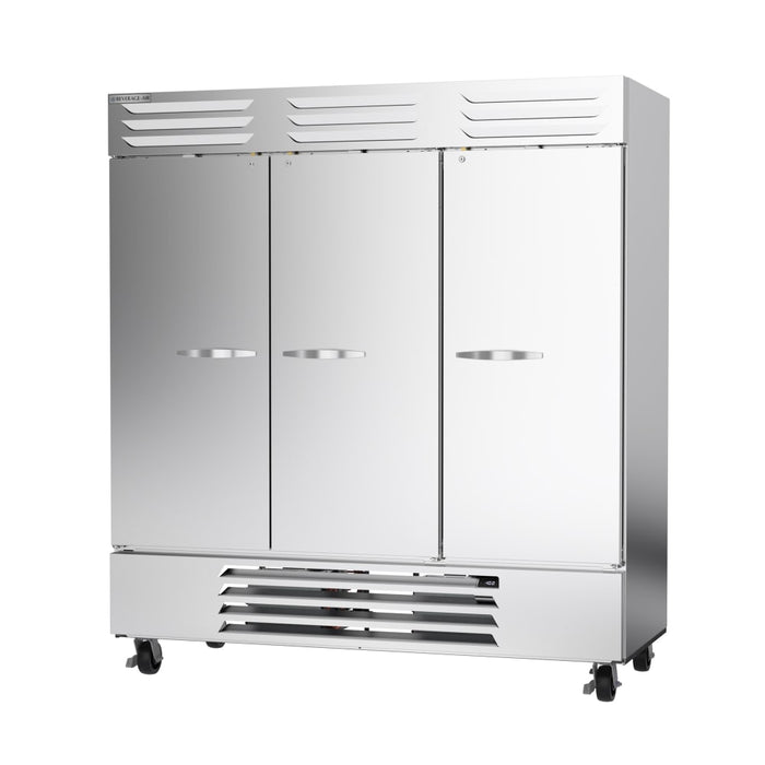 Beverage-Air FB72HC-1S 75" Vista® Three Section Reach In Freezer, (3) Left/Right/Right Solid Doors, 115v-cityfoodequipment.com