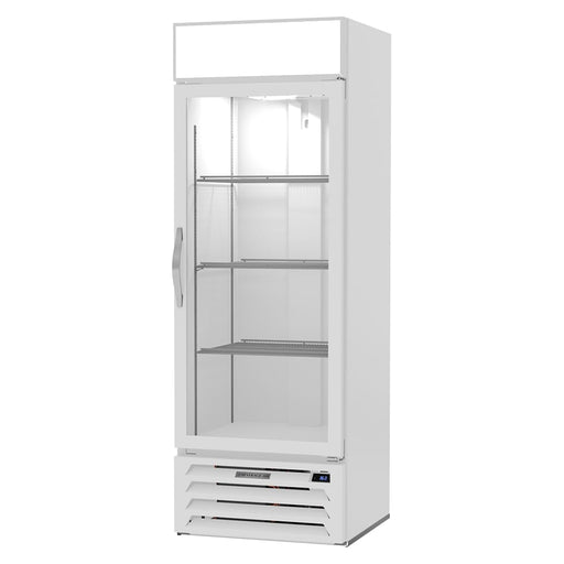 Beverage-Air MMR19HC-1-W 27 1/4" MarketMax™ One Section Glass Door Merchandiser - (1) Right Hinge Door, White, 115v-cityfoodequipment.com