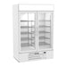 Beverage-Air MMF49HC-1-W 52" Two Section Display Freezer W/ Swing Doors - Bottom Mount Compressor, White, 115v-cityfoodequipment.com