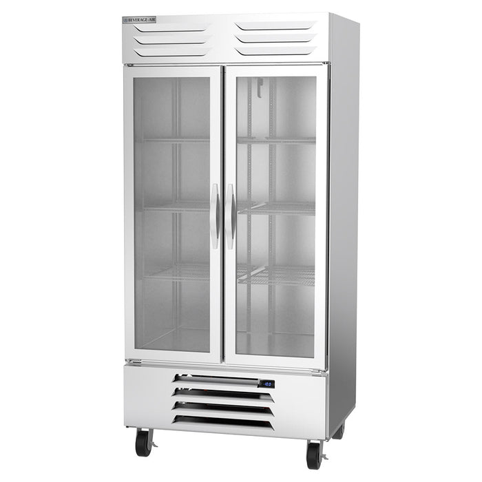 Beverage-Air FB35HC-1G 39 1/2" Vista® Two Section Reach In Freezer, (2) Left/Right Hinge Glass Doors, 115v-cityfoodequipment.com
