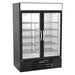 Beverage-Air MMR49HC-1-B-IQ 52" Marketmax® Two Section Glass Door Merchandiser - (2) Left/right Hinge Swing Doors, Black, 115v-cityfoodequipment.com