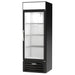 Beverage-Air MMR19HC-1-B 27 1/4" Marketmax® One Section Glass Door Merchandiser - (1) Right Hinge Door, Black, 115v-cityfoodequipment.com