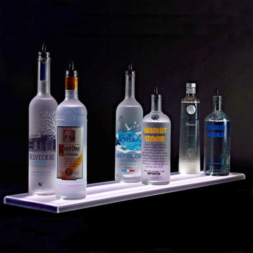Beverage-Air LS2-24L-DW 24" Lighted Liquor Shelf - 12 Bottle Capacity, 9"D, Acrylic-cityfoodequipment.com