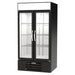 Beverage-Air MMR35HC-1-B 39 1/2" Marketmax® Two Section Glass Door Merchandiser - (2) Left/right Hinge Doors, Black, 115v-cityfoodequipment.com
